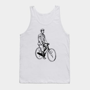 Vintage Bicycle Cyclists Tank Top